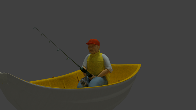 Fisherman and Boat 02